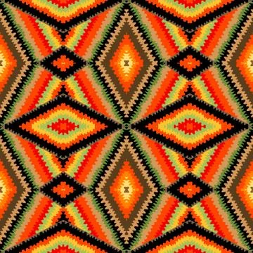 Colorful kaleidoscope pattern Illustrazione stock
