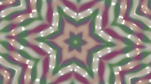 Colorful kaleidoscope pattern with star shape and soft Stock Footage 340225929