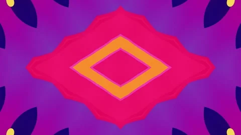 Colorful kaleidoscope patterns for mesmerizing visual performances Stock Footage 294169797