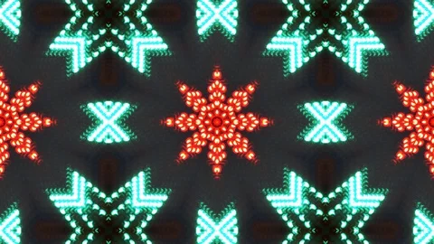 Colorful kaleidoscope sequence pattern. Abstract graphics background Stock Footage 104396611