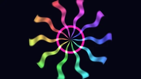 Colorful Kaleidoscope Shape Elements Seamless Loop 스톡 동영상 342399031