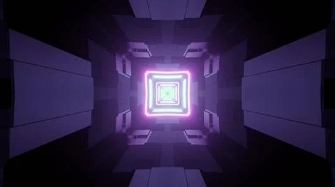 Colorful kaleidoscope square shape pattern background イラスト素材