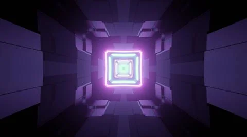 Colorful kaleidoscope square shape pattern background Illustrazione stock