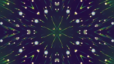 Colorful Kaleidoscopic Abstract Background. Loop Stock Footage 73923013