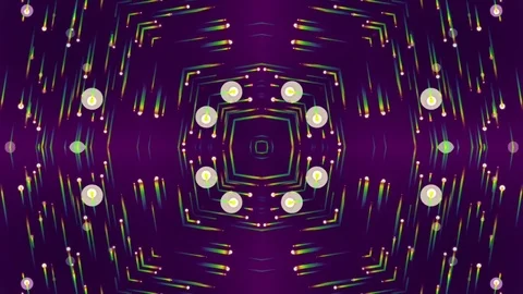 Colorful Kaleidoscopic Abstract Background. Loop Stock Footage 73982695