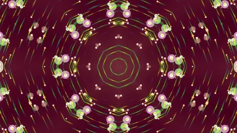 Colorful Kaleidoscopic Motion Background. Loop Stock Footage 73788970