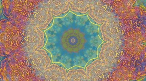 Colorful kaleidoscopic patterns. Stock Footage 68357089