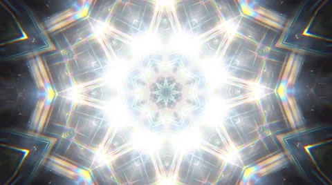 Colorful Kaleidoscopic Video Background Loop Sparkles water Stock Footage 40005900