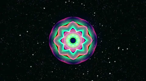 Colorful Kaleidoscopic Video Background Loop Stock Footage 40451369