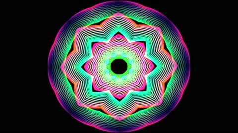 Colorful Kaleidoscopic Video Background Loop Stock Footage 40451446