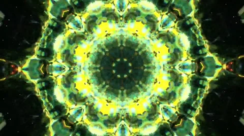 Colorful Kaleidoscopic Video Background Loop ,green natural abstract background Stock Footage 46015873