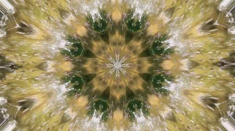 Colorful Kaleidoscopic Video Background Loop ,green natural abstract background Stock Footage 49901673