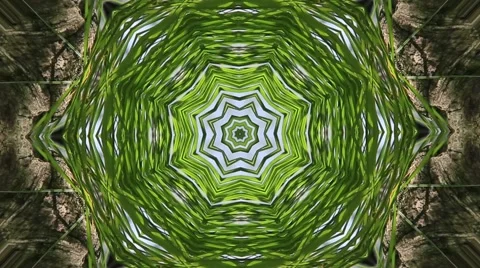 Colorful Kaleidoscopic Video Background Loop ,green natural abstract background Stock Footage 49901730