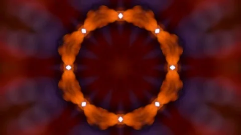 Colorful Kaleidoscopic Video Background Loop Stock Footage 74571039