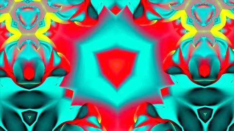 Colorful Kaleidoscopic Video Background Loop. Colorful kaleidoscopic patterns Illustrazione stock