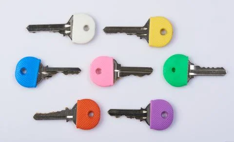 Colorful keys theme Stock Photos