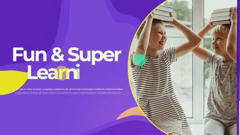 Colorful Kids Promo Slideshow Stock After Effects