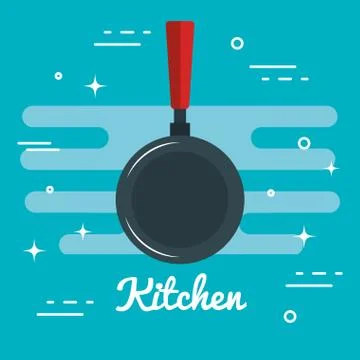Colorful kitchenware design Stock Illustration