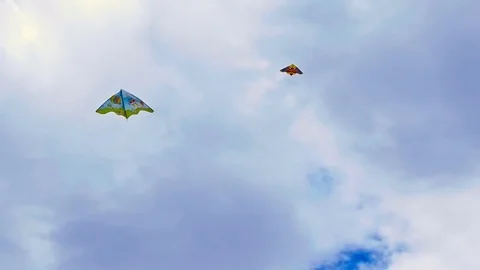Colorful kite in the sky Stock-Footage 76004058