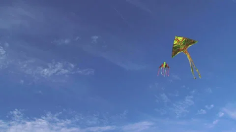Colorful kites Stock Footage 33832157