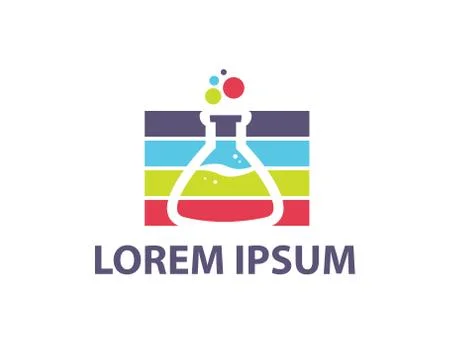 Colorful lab illustration Stock Illustration