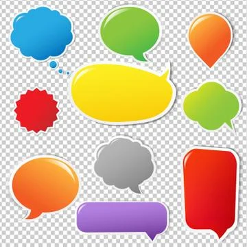 Colorful Label Set Stock Illustration