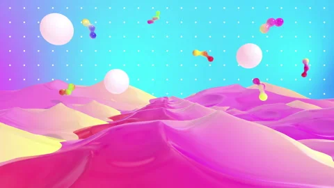 Colorful Landscape Geometry Background 库存影片 243670839