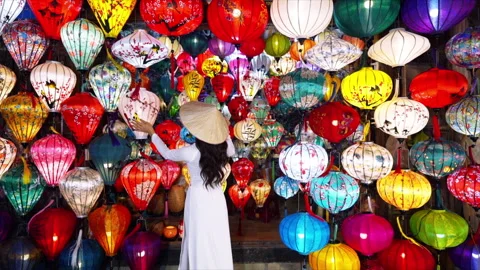 Colorful lantern Stock Footage 282583780