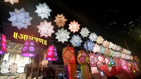 Colorful  Lanterns Stock Footage 255388562