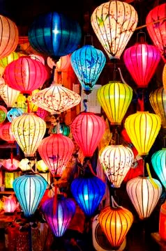 Colorful lanterns Stock Photos