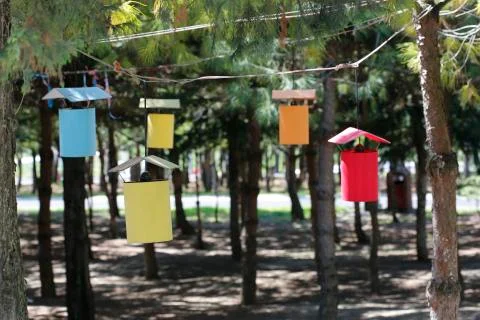 Colorful lanterns Stockfoto's