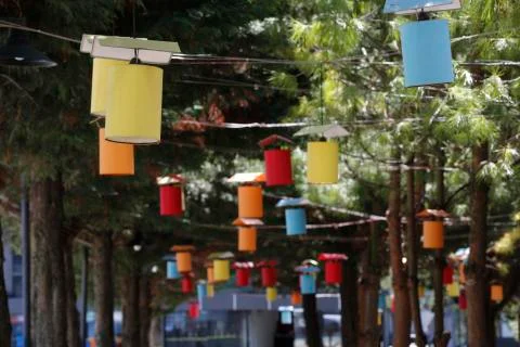 Colorful lanterns Fotos Stock
