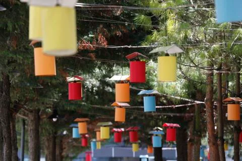 Colorful lanterns Foto stock