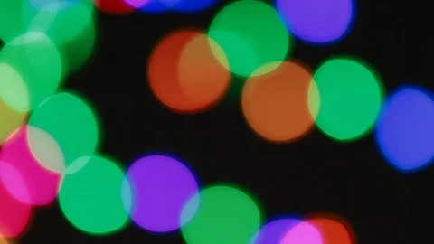 Colorful large bokeh lights background for party Stock Footage 126613819