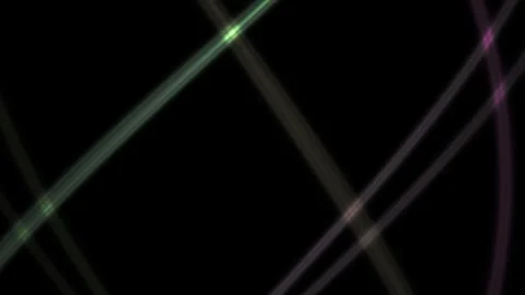 Colorful laser lights on black background. Stock Footage 340001559