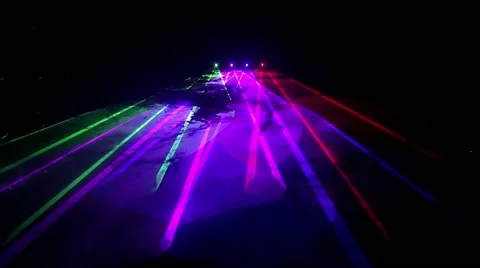 Colorful Laser Show Stock Footage 40540439