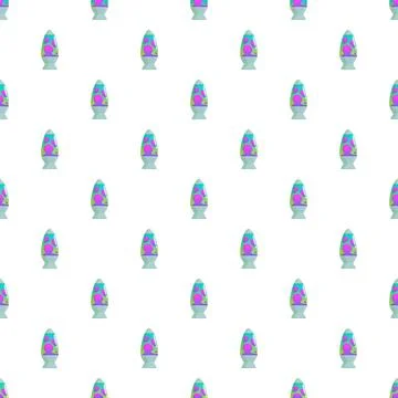 Colorful lava lamp seamless pattern background design Illustrazione stock