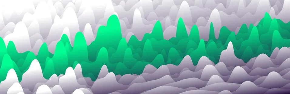 Colorful layers in gradient texture vector banner, Abstract background design Stock Illustration