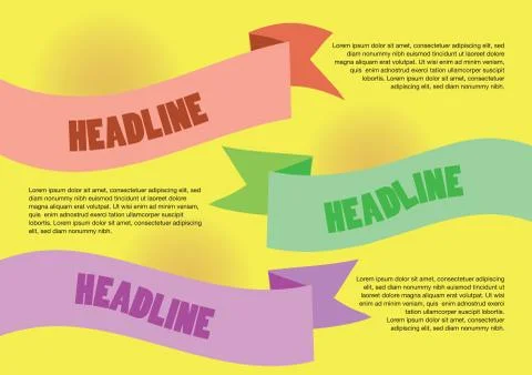 Colorful layout Design template Stock Illustration