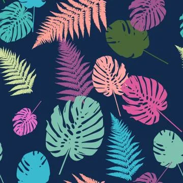 Colorful leaf background, eps10 vector Stock Illustration