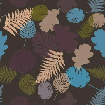 Colorful leaf background, eps10 vector Stock Illustration