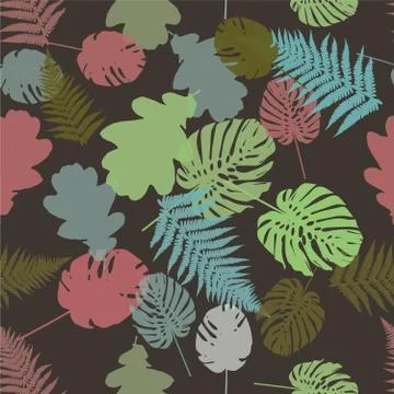 Colorful leaf background, eps10 vector Illustrazione stock