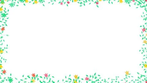 Colorful leaf frame texture background Stock Illustration