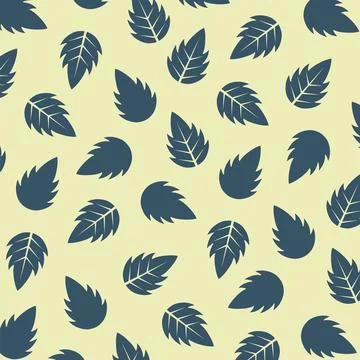 Colorful Leaf Pattern Background Stock Illustration