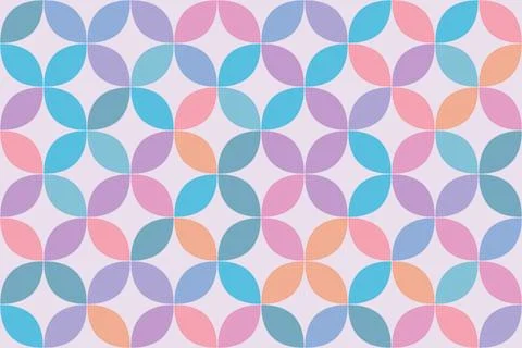 Colorful leaf-like pattern forms a seamless pastel abstract background, cre.. Stock-Illustration