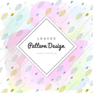 Colorful Leaves Background Stock Illustration