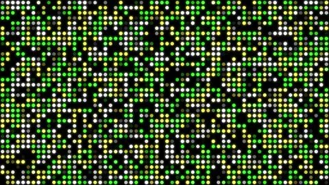 Colorful LED dot grid background white yellow green Stock Illustration
