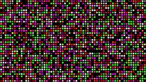 Colorful LED dot grid background red pink white green Stock Illustration