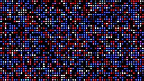 Colorful LED dot grid background red blue white Stock Illustration