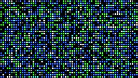 Colorful LED dot grid background blue white green Stock Illustration